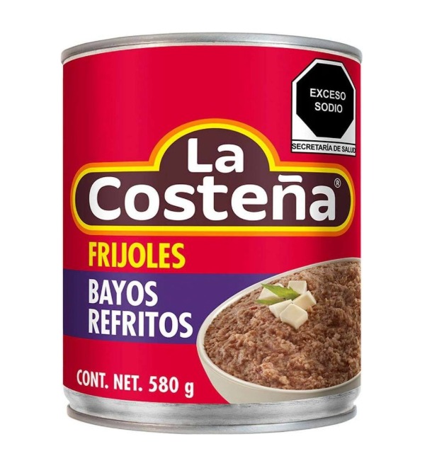 Frijoles Bayos Refritos En Lata 580 Gr La Costeña
